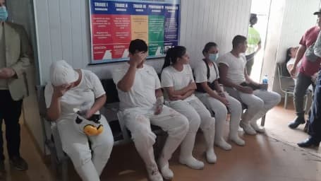 Amoniaco intoxica a 60 obreros en frigorífico de San Antonio