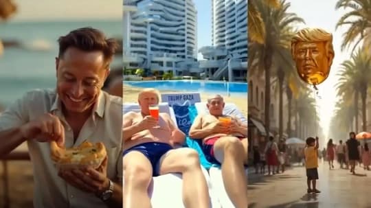 Visión futurista polémica: Trump publica plan para Gaza con IA