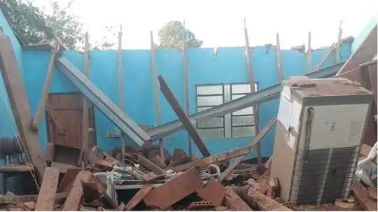 Se desploma techo de unidad de salud en Yaguarón