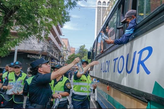 Culmina sin incidentes Marcha Campesina en Asunción