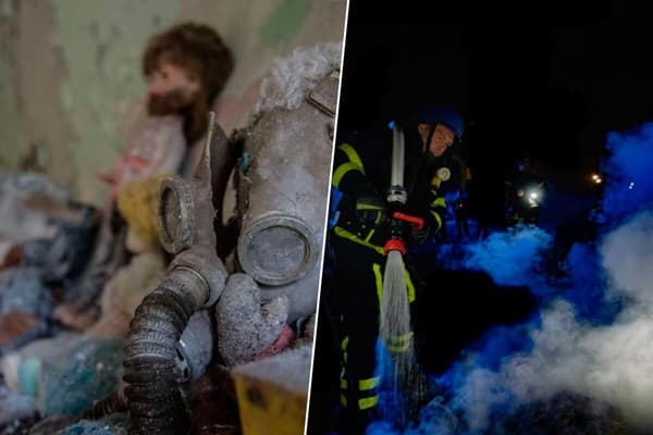 Dron ruso perfora el sarcófago del reactor de Chernóbil