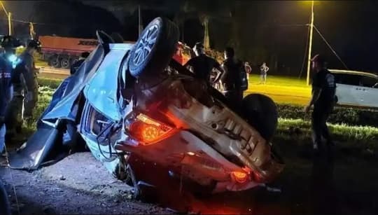 Tragedia en Santa Rita deja tres muertos: Policía presume que fue por carrera callejera