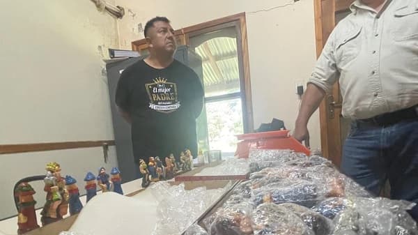 Senad desenmascara red de tráfico de drogas en figuras religiosas