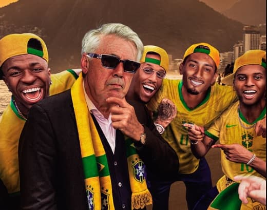 Carlo Ancelotti, nuevo DT de Brasil, debutará en el combo de eliminatorias contra Paraguay