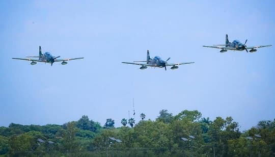 Los primeros cuatro Super Tucano llegan este viernes al país