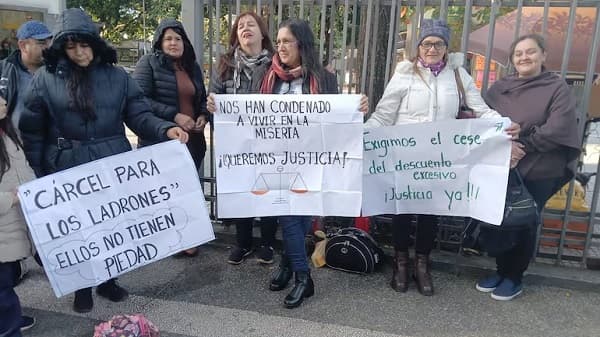 Mafia pagarés: víctimas protestan ante Corte Suprema