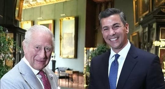 Peña impulsa carne paraguaya y se reúne con el rey Carlos III en Londres