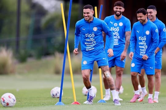 La Selección Paraguaya completó su segundo día de entrenamientos en Ypané