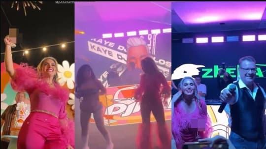 Luces, lujo y polémica: así fue el cumpleaños de Johana Vega, esposa del presidente de Petropar