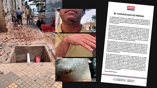 Joven con discapacidad visual acusa a la ANDE de indiferencia tras caer en un pozo sin señalizar