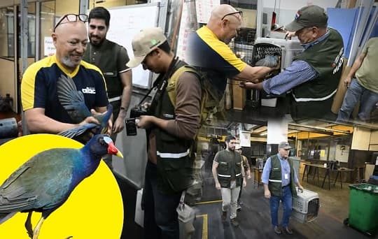 Mades rescata a un ave nativa desorientada en el microcentro