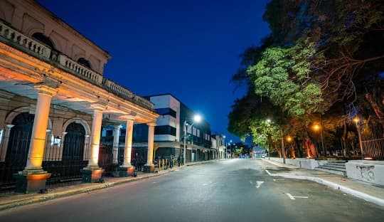 Habilitan un tramo del Centro Histórico de Asunción con cableado subterráneo e iluminación LED