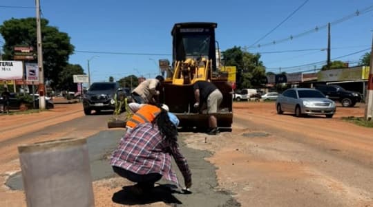 Pobladores bachean la ruta en Santa Rosa del Aguaray ante el abandono estatal