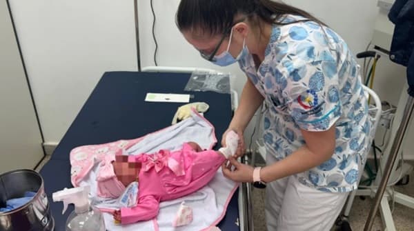 Luz, la beba del milagro, se recupera en Caaguazú