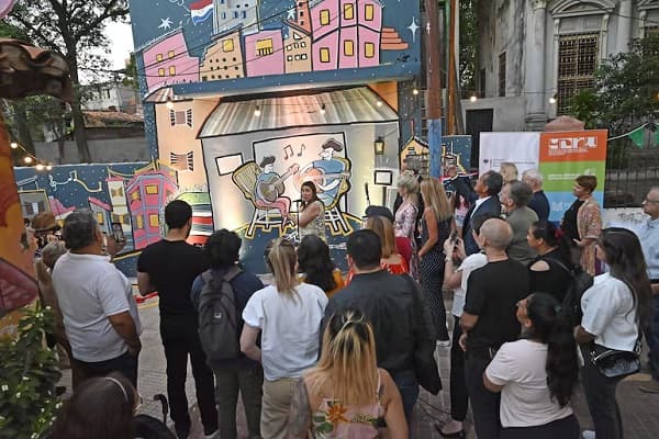 Mural “Cien años de Guarania” es inaugurado en la Chacarita