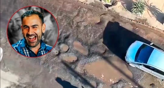 Intendente de San Lorenzo admite estar “podrido” por los baches en Avelino Martínez