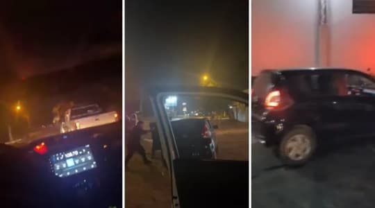 Conductora de plataforma se tiró del auto para escapar de un robo: dos detenidos tras persecución