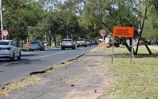 Aplican desvíos por obras en Luque
