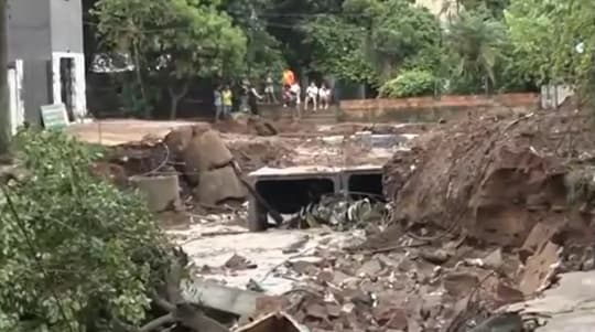 Un niño fue arrastrado por raudal en San Lorenzo