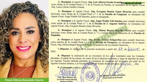 Abogada Milena Raquel Basualdo es trasladada al Chaco.