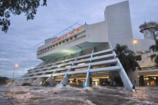 Lluvias intensas dejan más de 200 mm en zona aeropuerto