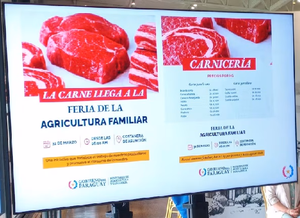 Carne vacuna llega a feria con precios accesibles